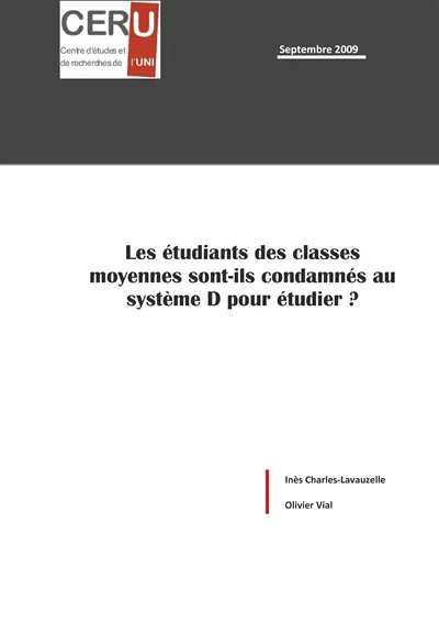 Les étudiants des classes moyennes sont-ils condamnés au système D pour étudier ?