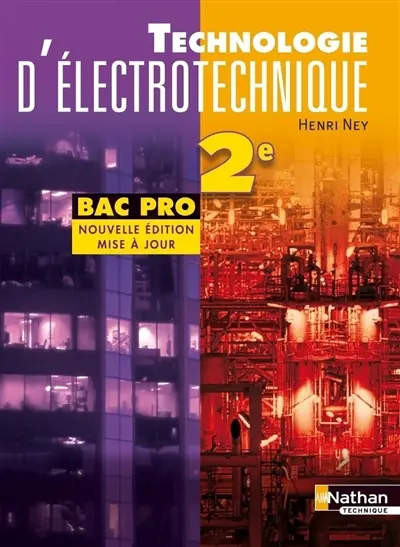 Technologie d'électrotechnique, 2e bac pro