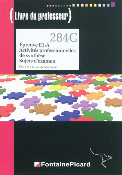 Epreuve E1-A, activités professionnelles de synthèse, sujets d'examen : bac pro terminale secrétariat : livre du professeur