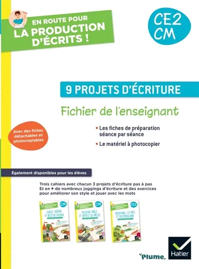 9 projets d'écriture CE2, CM : fichier de l'enseignant