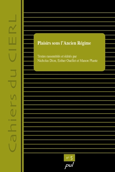 Plaisirs sous l'ancien régime