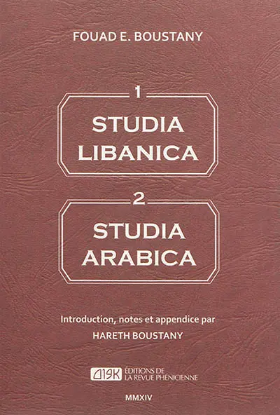 Studia libanica. Studia arabica