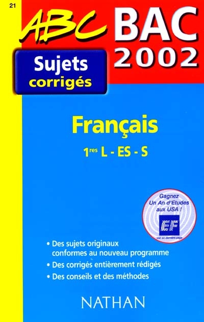 Français, premières L, ES, S