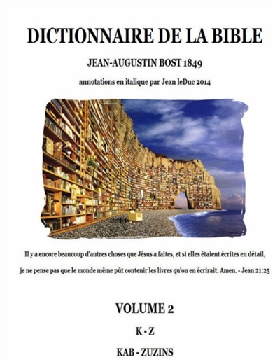 Dictionnaire de la Bible : Volume 2