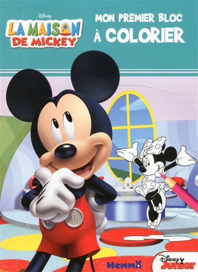 La maison de Mickey : mon premier bloc à colorier