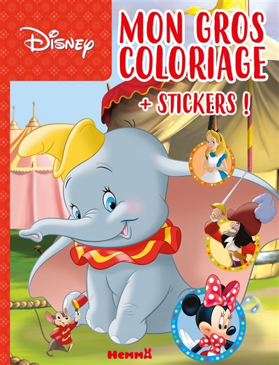Disney : mon gros coloriage + stickers ! : Dumbo