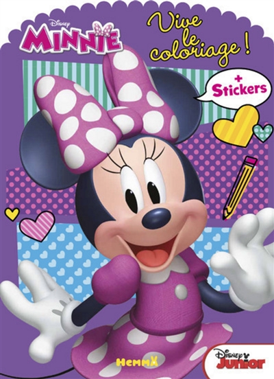 Disney Minnie : vive le coloriage ! : + stickers