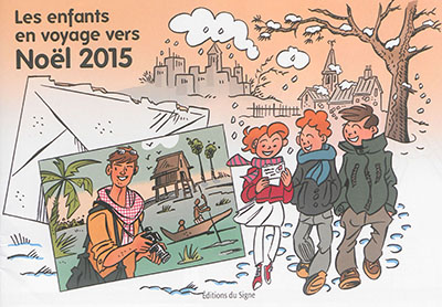 Les enfants en voyage vers Noël 2015