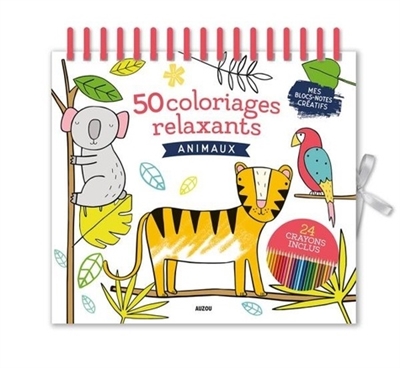 50 coloriages relaxants : animaux