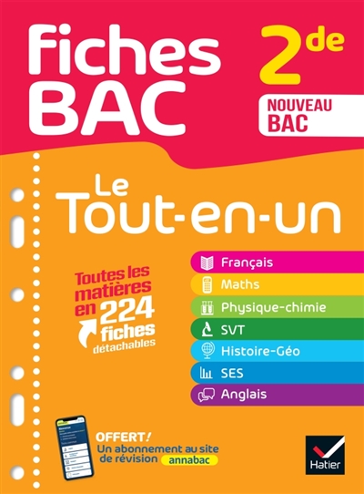 Le tout-en-un 2de : toutes...