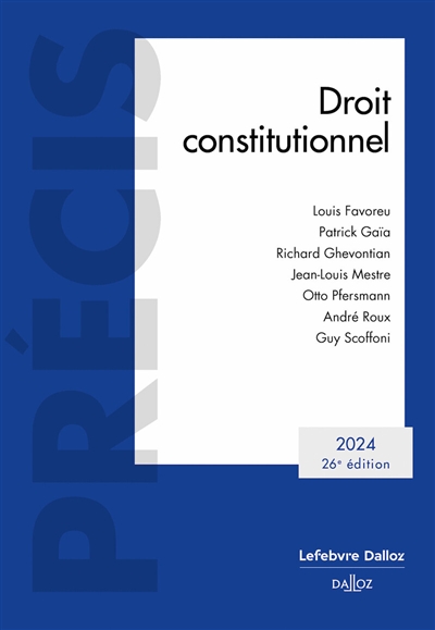 Droit constitutionnel 2024