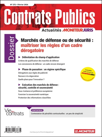 Contrats publics,...