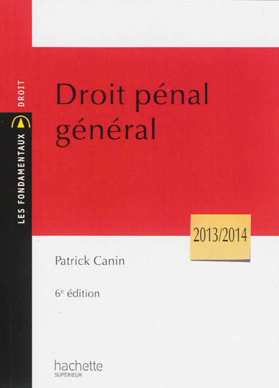 Droit pénal général : 2013-2014