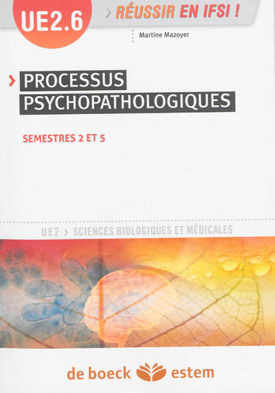UE 2.6 : processus psychopathologique : semestres 2 et 5