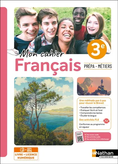 Mon cahier français 3e, prépa-métiers : livre + licence élève Mon cahier français 3e, prépa-métiers : livre + licence élève
