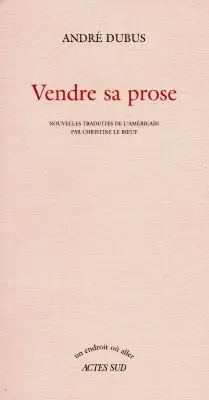 Vendre sa prose