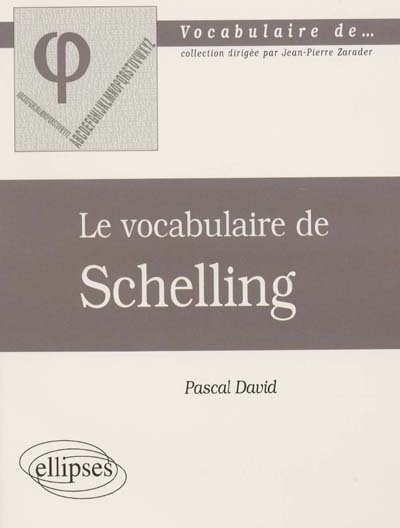 Le vocabulaire de Schelling