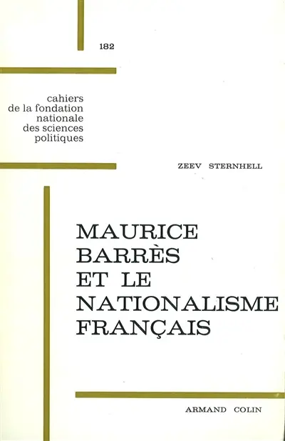 Maurice Barrès et le nationalisme français