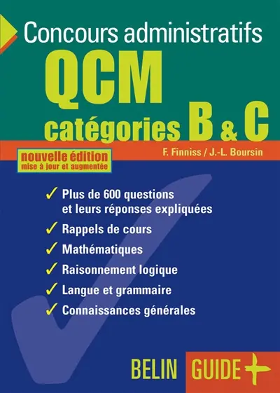 QCM : concours administratifs catégories B & C