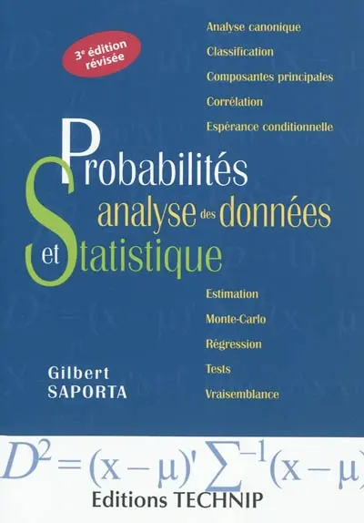 Probabilités, analyse des données et statistique