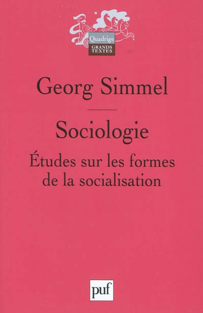 Sociologie : études sur les formes de la socialisation