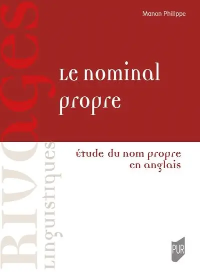 Etude du nom propre en anglais