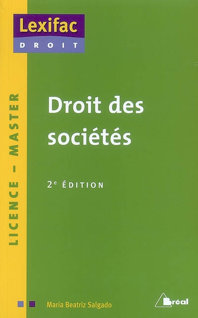 Droit des sociétés : licence, master