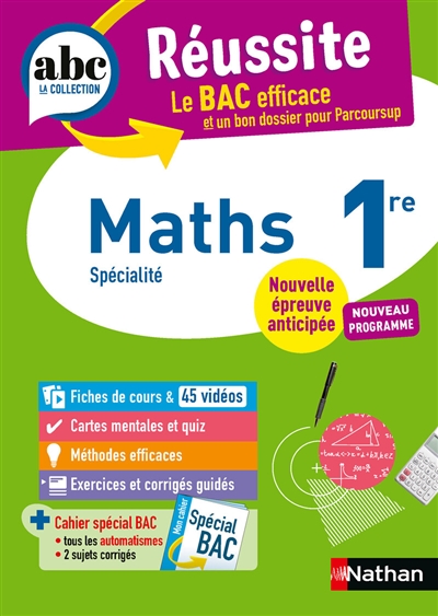 Maths 1re : spécialité :...