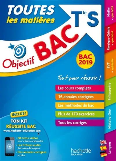 Toutes les matières, terminale S : bac 2019