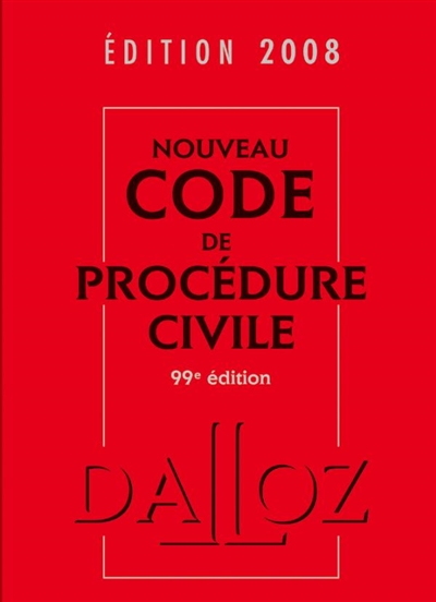 Nouveau code de procédure civile 2008