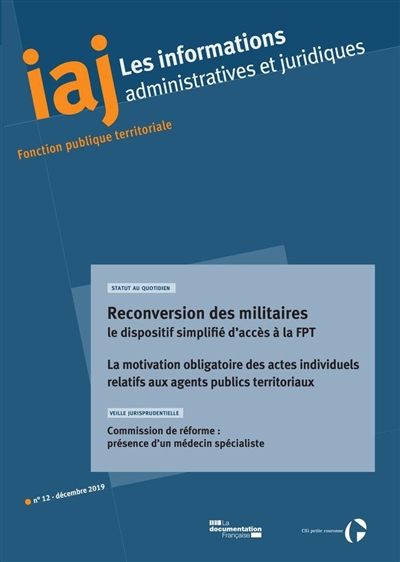 Informations administratives et juridiques, n° 12 (2019)
