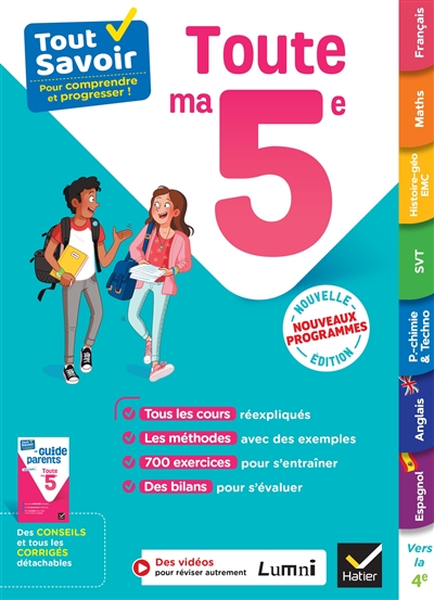 Tout savoir 5e : cours,...