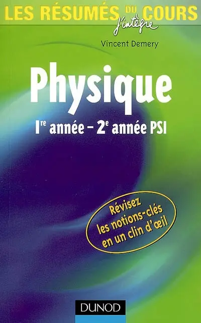 Physique 1re année-2e année PSI