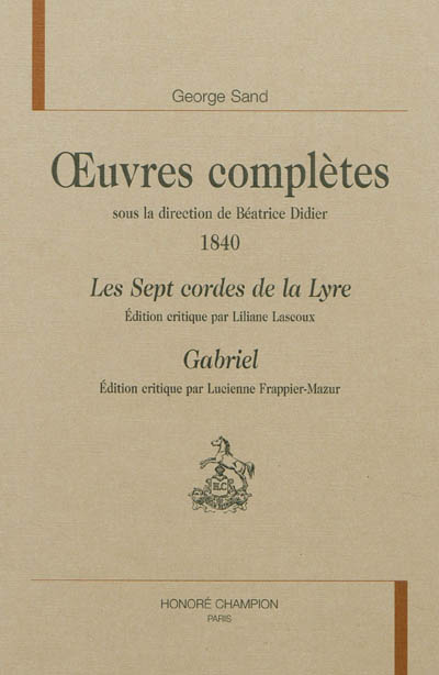 Oeuvres complètes. 1840