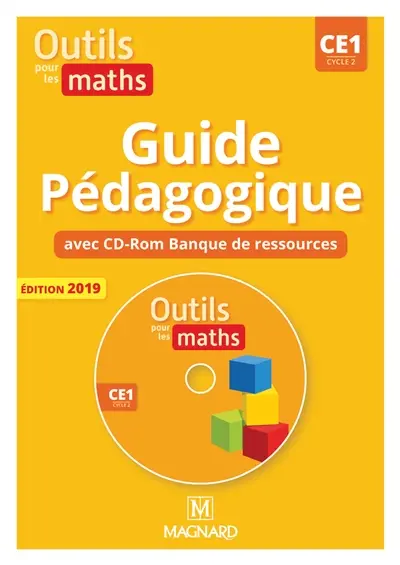 Outils pour les maths, manuel CE1, cycle 2 : guide pédagogique avec CD-ROM banque de ressources