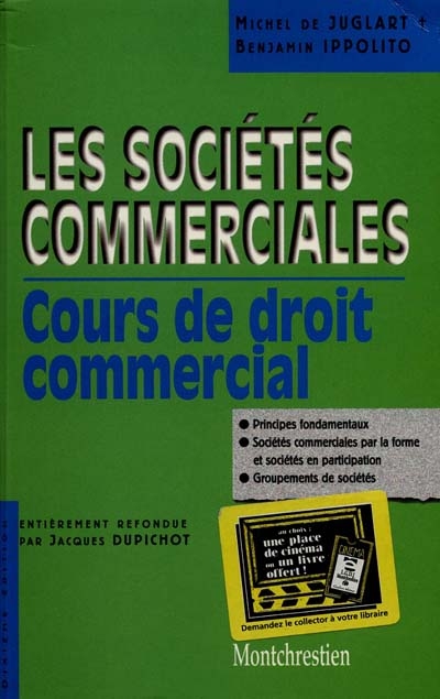 Cours de droit commercial. Vol. 2. Les sociétés commerciales