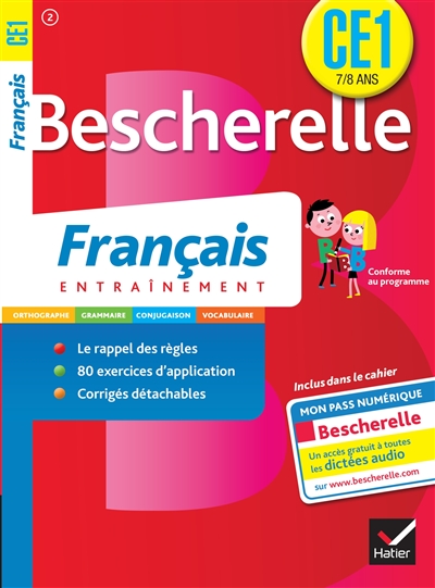 Bescherelle français CE1, 7-8 ans : entraînement