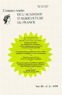 Comptes rendus de l'Académie d'agriculture de France