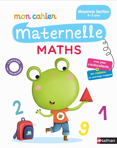 Mon cahier maternelle maths moyenne section, 4-5 ans