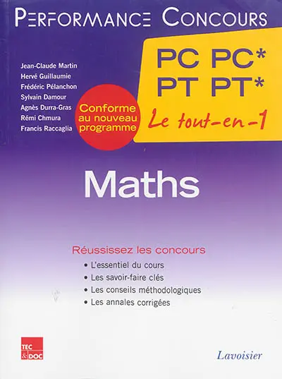 Maths 2e année PC* PC-PT* PT : le tout-en-1