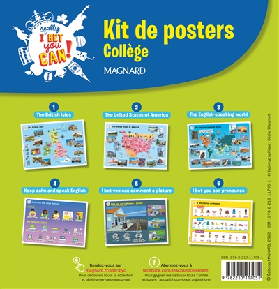 I really bet you can! : kit de posters collège