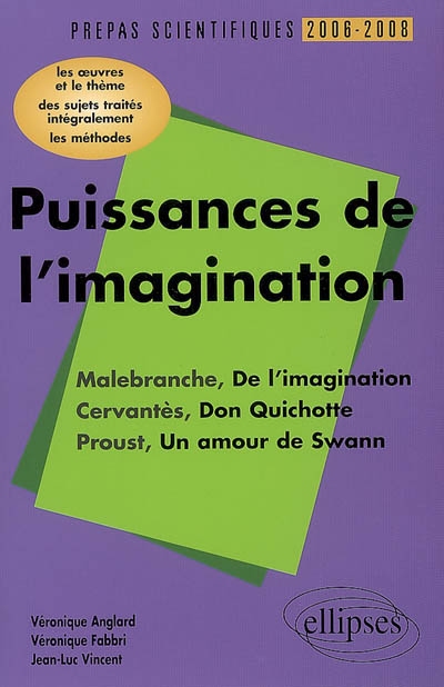 Puissances de l'imagination : Malebranche-Cervantès-Proust : l'épreuve de français, conseils pratiques, corrigés, programme 2006-2008