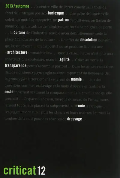 Criticat, n° 12