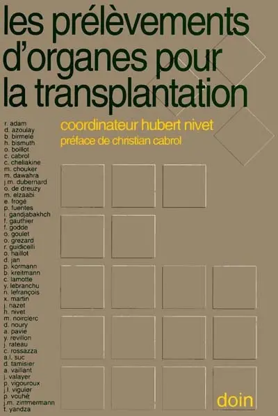 Les Prélèvements d'organes pour la transplantation