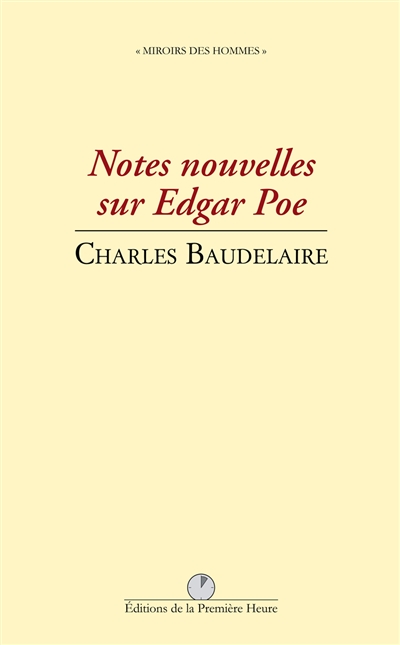 Notes nouvelles sur Edgar Poe