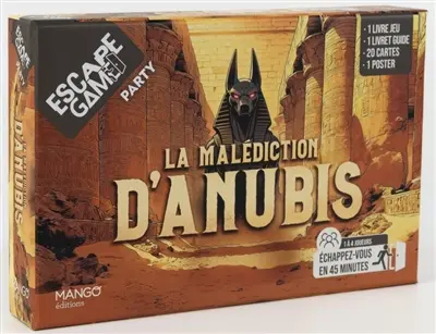 Escape game party : la malédiction d'Anubis