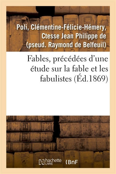 Fables, précédées d'une...