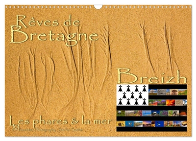 Rêves de Bretagne : Breizh (Calendrier mural 2026 DIN A3 vertical), CALVENDO calendrier mensuel : Les côtes bretons dans le Finistère