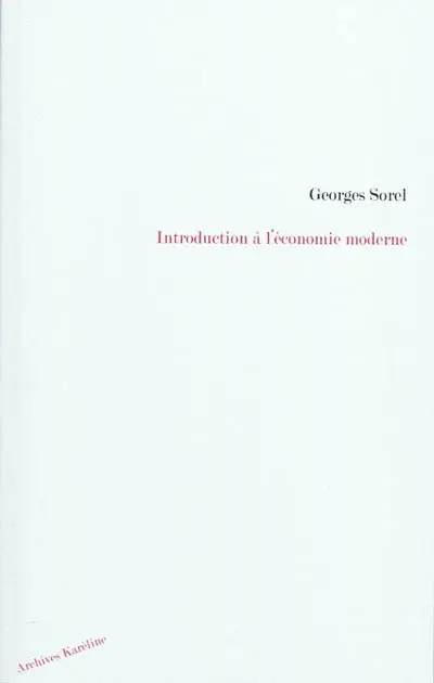 Introduction à l'économie moderne