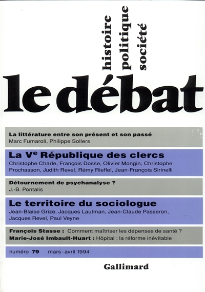 Débat (Le), n° 79. La Ve République des clercs